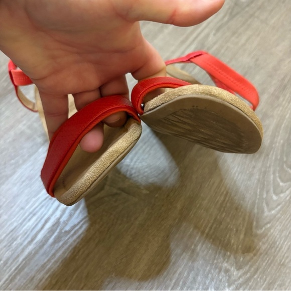 Alfani Step Flex Gillee Womens Size 8.5 Coral Cork 2.75" Wedge Sandals Boho - Picture 5 of 11